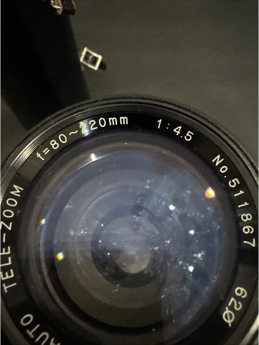 Vintage Quantaray Pro Auto Tele-Zoom f=80 220mm 1:4.5 62mm Camera Lens #511867